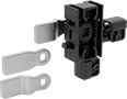 Image of Product. Top Right Side Door Mount. Front orientation. Multipoint Latch Conversion Kits. 90° Redirect Cam Latches, Half-Turn Counterclockwise to Open , Top Right Side Door Mount.