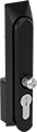 Image of Product. Keyed/Padlockable. Front orientation. Multipoint Latches. Tight-Hold Swing-Handle Keyed Multipoint Locks, Through-Hole Mount, Black Nylon, Keyed/Padlockable.
