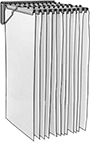 Image of Product. Swing-Out Bracket with Document Clamps. Front orientation. Document Racks. Wall-Mount Hanging-Document Racks, Painted Steel Brackets, Swing-Out Bracket.