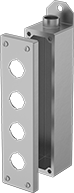 Image of Product. Front orientation. Electrical Enclosures. Handheld Watertight Push-Button Enclosures.