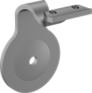 Image of Product. Front orientation. Brackets. Heavy Duty Handrail Mounting Brackets, Style 1.