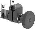 Image of Product. Front orientation. Contains Annotated. Variance Indicator Clamps. Swivel Variance Indicator Clamps, Style 1.