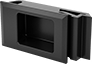 Image of Product. Style 1. Front orientation. Push-to-Close Latches. Recessed Handle Push-to-Close Latches, Style 1—Mortise Mount.