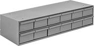 Image of Product. 12 Drawers. Front orientation. Cabinets. Stackable Small-Parts Cabinets, Painted Steel—Assembled, 12 Drawers.