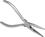 Image of Product. Front orientation. Long-Nose Pliers. Long-Nose Pliers, Standard Nose with Flat Jaw, Plain Grip.