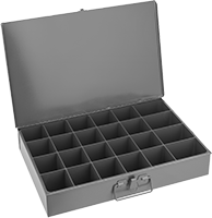 Image of Product. Front orientation. Organizer Boxes. Compartmented Organizer Boxes with Handle, Style H.