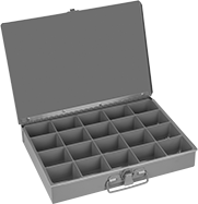 Image of Product. Front orientation. Organizer Boxes. Compartmented Organizer Boxes with Handle, Style F.