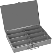 Image of Product. Front orientation. Organizer Boxes. Compartmented Organizer Boxes with Handle, Style C.