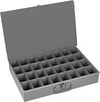 Image of Product. Front orientation. Organizer Boxes. Compartmented Organizer Boxes with Handle, Style J.
