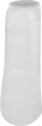 Image of Product. Front orientation. Felt Filter Bag for Water, Sewn, 7" Diameter x 32" High.