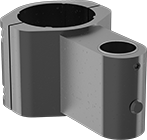 Image of Product. Front orientation. Anodized Aluminum. Heavy Duty Positioning Arms , Pole-to-Pin Adapters, Clamp-On Adapter.