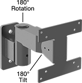 Image of Product. Front orientation. Contains Annotated. Positioning Arms. Heavy Duty Positioning Arms , Complete Arms, Screw On, Style B.
