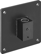 Image of Product. Wall-Mount Pin Base. Front orientation. 1 7/8" Long. Heavy Duty Positioning Arms .