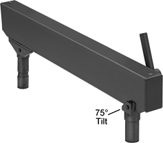 Image of Product. Front orientation. Contains Annotated. Positioning Arms. Heavy Duty Positioning Arms , Counterbalancing Connectors.