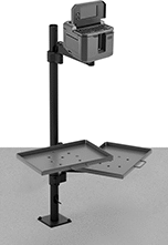 Image of ProductInUse. Shown with a Printer Installed. Front orientation. Contains MultipleImages. Positioning Arms. Swing-Joint Positioning Arms.
