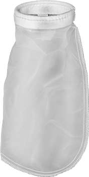 Image of Product. Sewn. Front orientation. Felt Filter Bag for Water, Sewn, 7" Diameter x 32" High.