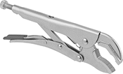Image of Product. Pivoting Jaws and Lever Release. Front orientation. Locking Pliers. Locking Pliers , Pivoting Jaws and Lever Release—Plain Grip.