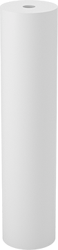 Image of Product. Front orientation. Long-Life Filter Cartridge, for Particles in Water, Solid, 20" High, 1 Micron.