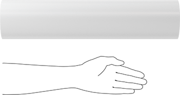 Image of Product. Side1 orientation. Contains SizingReference. Long-Life Filter Cartridge, for Particles in Water, Solid, 20" High, 1 Micron.
