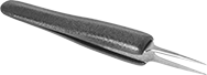 Image of Product. Front orientation. Tweezers. Static-Control Tweezers, Slim Pointed Tips.