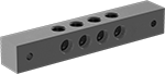 Image of Product. Front orientation. Junction Blocks. Right-Angle-Flow Junction Blocks.