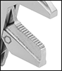 Image of Specification. Serrated Jaw. Front orientation. ZoomedIn view. Contains Border. Adjustable Wrenches. Adjustable Wrenches for Pipes.
