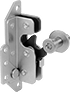 Image of Product. C. Front orientation. Rotary Latches. Remote-Release Rotary Latches with Safety Catch, Style C.