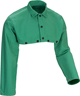 Image of Product. Front orientation. Cape Sleeves. Welding Cape Sleeves, Cotton Fabric.