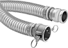 Dry-Food Hose with Cam-and-Groove Socket and Plug