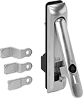 Image of Product. Front orientation. Cam Locks and Latches. Swing-Handle Triangle-Drive Padlockable Cam Locks.