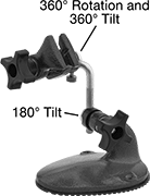 Image of Product. Front orientation. Contains Annotated. Vises. Tilting-Head Bench Vises, With Flat Jaws, Bolt On, 1 1/2" Wide Jaw.