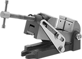 Image of Product. Front orientation. Vises. Pivoting-Head Drill-Press Vises, With Flat Jaws, Fixed Base.