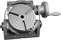 Image of Product. Front orientation. Contains Annotated. Rotary Tables. Precision-Adjust Rotary Tables, Heavy Duty Tilting Table.