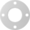Ultra-Chemical-Resistant Compressible ePTFE Pipe Gaskets with Bolt Holes for Low Stress-to-Seal Flanges