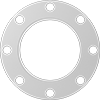 Ultra-Chemical-Resistant Compressible ePTFE Pipe Gaskets with Bolt Holes for Low Stress-to-Seal Flanges