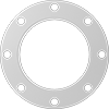 Ultra-Chemical-Resistant Compressible ePTFE Pipe Gaskets with Bolt Holes for Low Stress-to-Seal Flanges