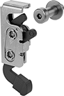 Image of Product. A. Front orientation. Rotary Latches. Rotary Latches with Handle, Lever Handle.
