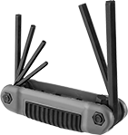 Image of Product. Front orientation. L-Keys. Fold-Up L-Key Sets, Ultra Grip.