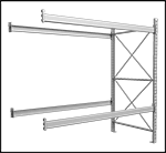 Image of Product. Front orientation. Contains Border. Pallet Racks. Extra Heavy Duty Pallet Racks, Add-On Units.