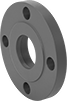 Image of Product. Socket Connect: Raised Surface on Back. Back orientation. Pipe and Fittings. Low-Pressure Iron and Steel Unthreaded Pipe Flanges, Forged Flanges, Socket-Connect Female, Raised Surface.