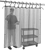 Image of ProductInUse. Front orientation. Curtains. Static-Control Curtains.