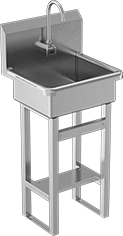 Image of Product. Style A. Front orientation. Style A. Touch-Free Freestanding Sinks.