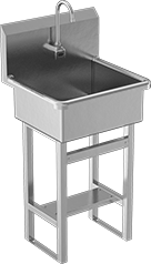 Image of Product. Style B. Front orientation. Style B. Touch-Free Freestanding Sinks.