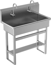 Image of Product. Style C. Front orientation. Style C. Touch-Free Freestanding Sinks.