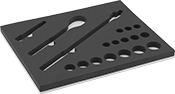 Image of Product. Front orientation. Socket Organizers. Foam Socket Organizers, For Sockets, Drive Tools, Extensions, and Adapters.