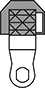 Image of Specification. Right Side Magnet. Front orientation.