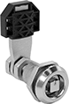 Image of Product. Front orientation. Cam Locks and Latches. Electronic Open-Indicating Square-Drive Cam Locks.