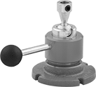 Image of Product. Front orientation. Workholding and Positioning Bases. Swiveling Workholding and Positioning Bases, 20 lb. Load Capacity.