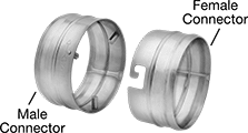Image of System. Front orientation. Contains Annotated. Duct Hose and Fittings. Quick-Connect Duct Hose Connectors.