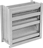 Weather-Resistant Fixed-Blade Wall Louvers